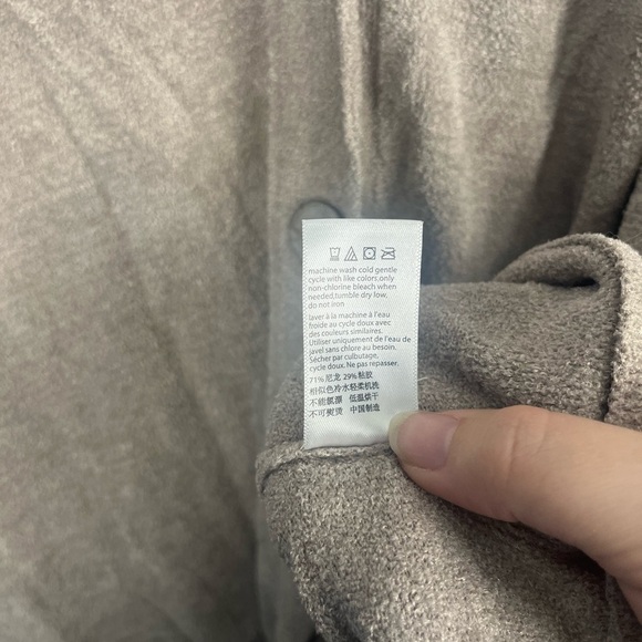 Barefoot Dreams CozyChic Ultra Lite long Sleeve Cardigan in beach rock size 2x - Picture 5 of 6